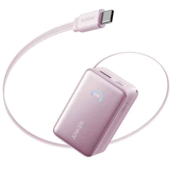Anker Nano Power Bank (10000mAh, 45W, 巻取り式 USB-Cケーブル)