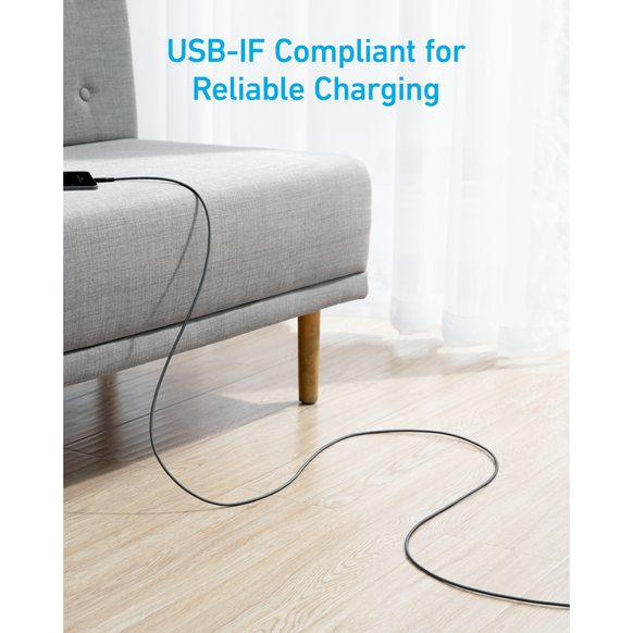 Anker 322 USB-C & USB-A ケーブル 1.8m (USB2.0対応)