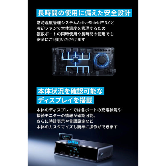 Anker Prime ドッキングステーション (14-in-1, Triple Display, DisplayLink)