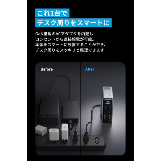 Anker Prime ドッキングステーション (14-in-1, Dual Display, 160W) サブ画像4