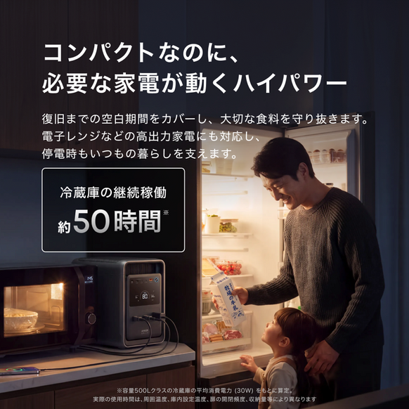 Anker Solix S2000 Portable Power Station (ダークグレー) with Anker Solix PS100 Dual Portable Solar Panel