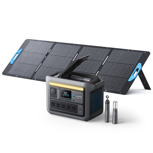 Anker Solix C800 Plus Portable Power Station with 【アップグレード版】Anker Solix PS400 Portable Solar Panel
<