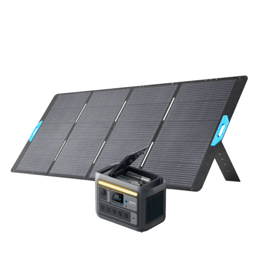 Anker Solix C800 Plus Portable Power Station with Anker Solix PS200 Portable Solar Panel
<