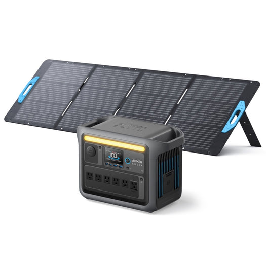Anker Solix C800 Plus Portable Power Station with Anker Solix PS200 Portable Solar Panel
<