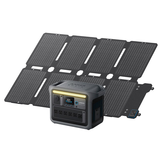 Anker Solix C800 Plus Portable Power Station with Anker Solix PS200 Portable Solar Panel
<