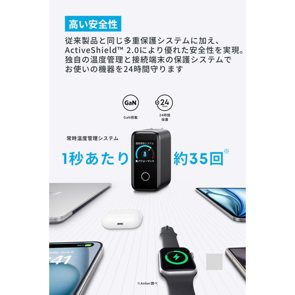 Anker Charger (140W, 4 Ports) with USB-C & USB-C ケーブル