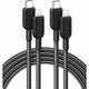 Anker 310 高耐久ナイロン USB-C & ライトニング ケーブル 1.8m 2本セット