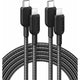 Anker 310 高耐久ナイロン USB-C & ライトニング ケーブル 3.0m 2本セット