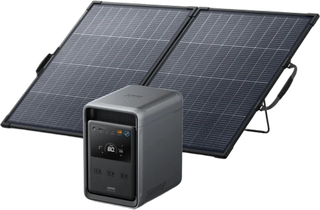 Anker Solix S2000 Portable Power Station with Anker Solix PS200 Dual Portable Solar Panel