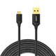 Anker 高耐久ナイロン Micro USB ケーブル 3.0m