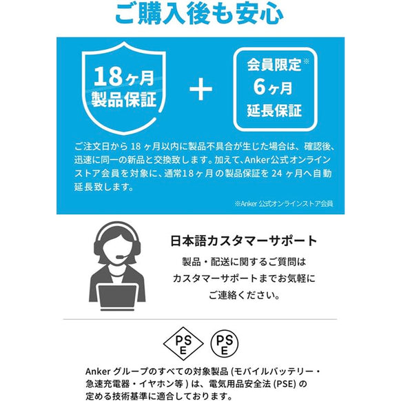 Anker 310 USB-C & USB-C ケーブル (3.0m) Sakura Edition