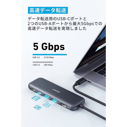 Anker 332 USB-C ハブ (5-in-1) サブ画像4