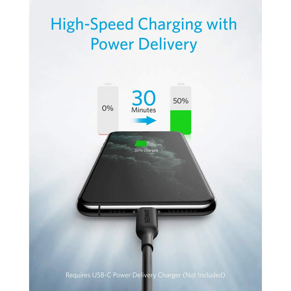 Anker PowerLine III USB-C & ライトニング ケーブル 0.9m