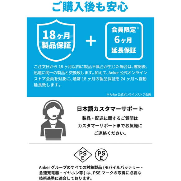 Anker 高耐久ナイロン USB-C & USB-C ケーブル 3.0m